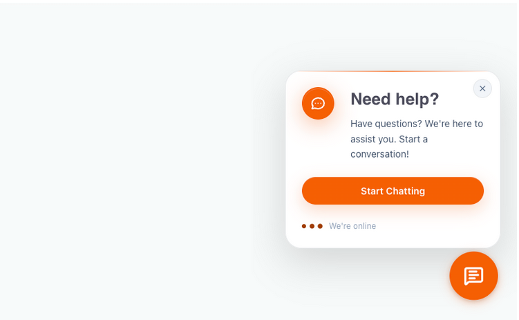 ConnectLoop chat widget appearing on the live Wix site